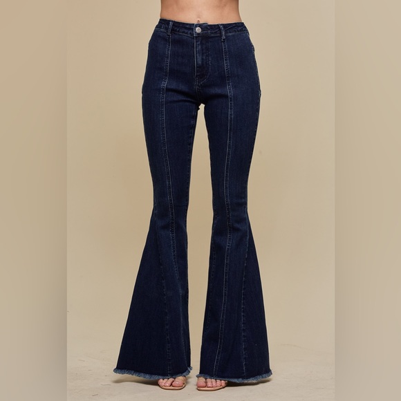 NWT SUEDE STAR DETAILED FLARED PANTS - Picture 6 of 7